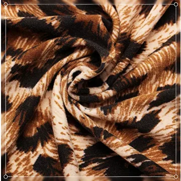 Stylish MISS MOLY Leopard Print Off Shoulder Top for Women