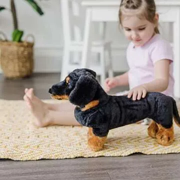 Melissa & Doug Giant Dachshund - Lifelike Stuffed Animal