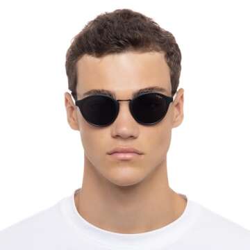 Le Specs Paradox Sunglasses Matte Black/Smoke Mono