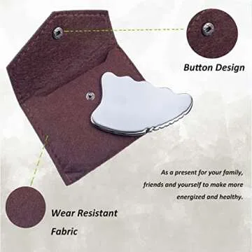 Wuyaoyao Stainless Steel Gua Sha Tool for Facial Massage