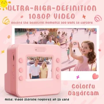 Kids Instant Print Camera for Creative Fun 3-14 Years