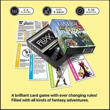 Looney Labs Fantasy Fluxx Card Game - Classic Quest Adventure with Ever-Changing Rules