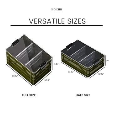 Durable SIDIO Pro Pack - Heavy Duty Stackable Storage Bins