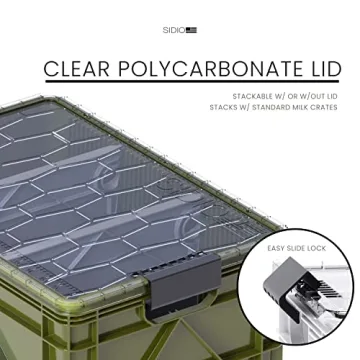 Durable SIDIO Pro Pack - Heavy Duty Stackable Storage Bins