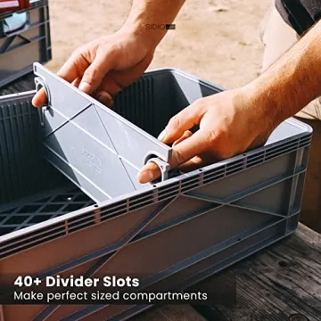 Durable SIDIO Pro Pack - Heavy Duty Stackable Storage Bins