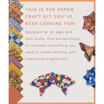 Amazing Origami Kit with 144 Papers and Creative Projects