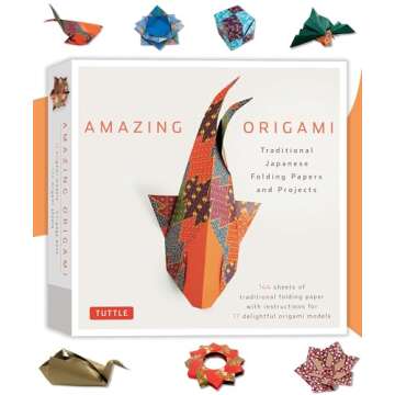 Amazing Origami Kit with 144 Papers and Creative Projects
