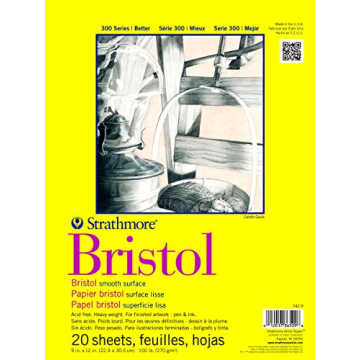 Strathmore 300 Series Bristol Paper Pad - 100lb Smooth
