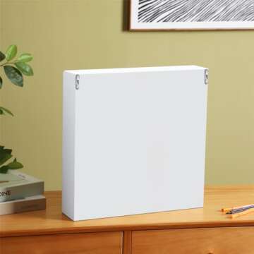 Gisafai Wooden Paint Organizer - Wall Mounted Storage Rack