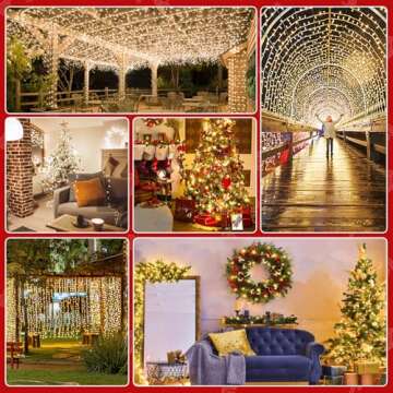 Ultra Bright Areker 82ft 1000LED Christmas Lights