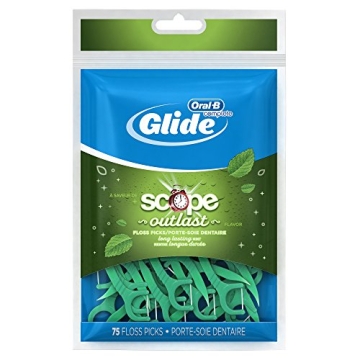 Oral-B Glide Floss Picks - Minty Fresh Dental Care 75 Ct
