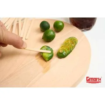 Gmark 5.5" Premium Wood Stir Sticks - 100 Pack