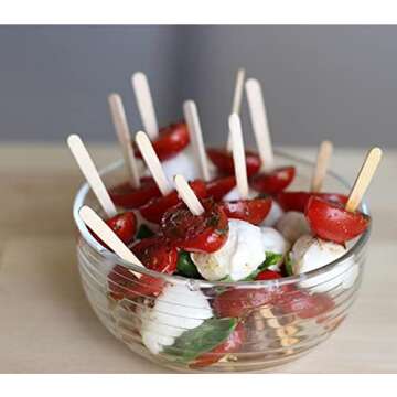 Gmark 5.5" Premium Wood Stir Sticks - 100 Pack