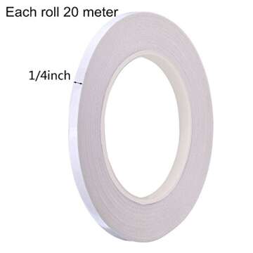 Hotop 1/4 Inch Quilting Sewing Tape Wash Away Tape, Each 22 Yard (3 Rolls)