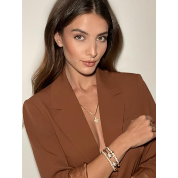 Beautiful Barzel Gold & Crystal Bracelet with SWAROVSKI ELEMENTS