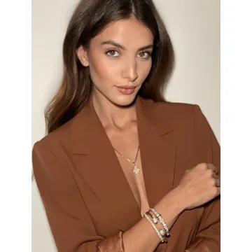 Beautiful Barzel Gold & Crystal Bracelet with SWAROVSKI ELEMENTS