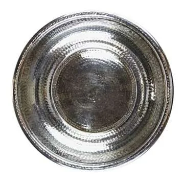 Noel Asmar Hammered Stainless Steel Pedicure Bowl, Hand Finished, Durable and Lightweight (Stainless Steel)
