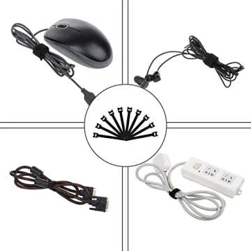 FABROK Cable Management Box, Cord Organizer Box with 10 Cable Ties, Power Strip Storage to Hide Charger Adapter Power Cord Charging Station(Small/Green)