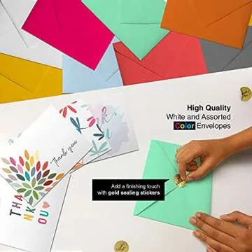 Dessie 100 Unique Thank You Cards - Express Your Gratitude