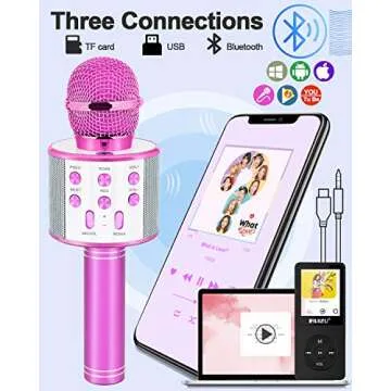 Dodosky Karaoke Microphone for Kids Age 4-12 - Fun Gift