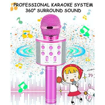 Dodosky Karaoke Microphone for Kids Age 4-12 - Fun Gift
