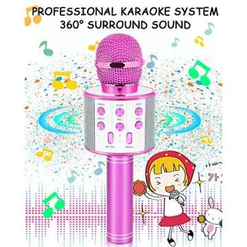 Dodosky Karaoke Microphone for Kids Age 4-12 - Fun Gift