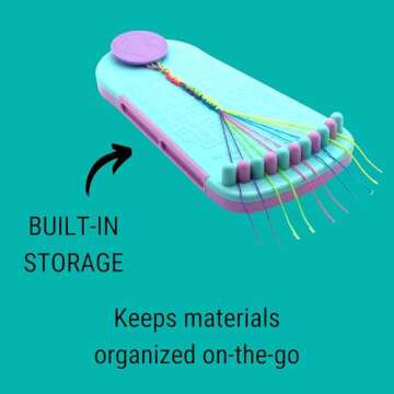 Choose Friendship, My Friendship Bracelet Maker®, an American Original | 20 Pre-cut Threads - Makes...