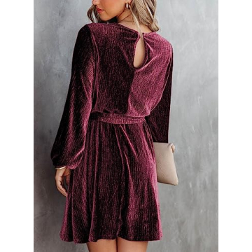 Elegant Happy Sailed Velvet Cocktail Dress for Women