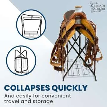 Colorado Saddlery Saddle Rack Portable Durable Storage