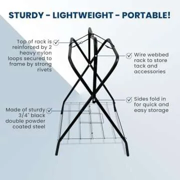 Colorado Saddlery Saddle Rack Portable Durable Storage