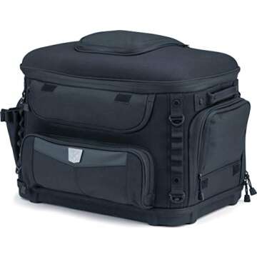 Kuryakyn 5288 Grand Pet Palace: Portable Weather Resistant Motorcycle Dog/Cat Carrier Crate for Lugg...