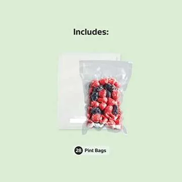 FoodSaver 1-Pint Precut Bags for Food Preservation