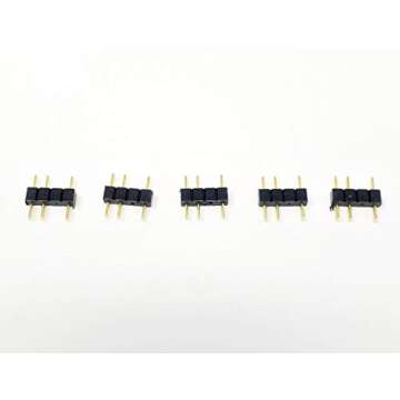 Micro Connectors 30 cm (11.81 Inches) 3-Pin Addressable RGB (ARGB) 1 to 4 Splitter Cable - 30cm with Male Pins