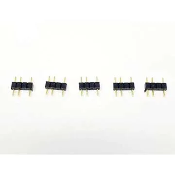 Micro Connectors 30 cm (11.81 Inches) 3-Pin Addressable RGB (ARGB) 1 to 4 Splitter Cable - 30cm with Male Pins