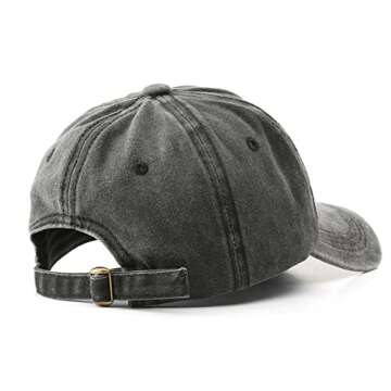 Brooklyn Cap Washed Vintage Baseball Cap Sun Hat for Men and Women Green