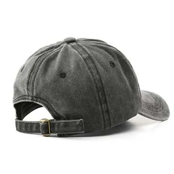 Brooklyn Cap Washed Vintage Baseball Cap Sun Hat for Men and Women Green