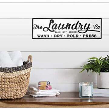 Vintage Laundry Room Sign for Chic Decor