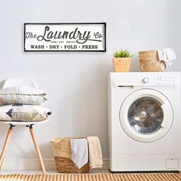 Vintage Laundry Room Sign for Chic Decor