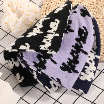 LaurelTree Y2K Beanies for Stylish Women in Navy Blue