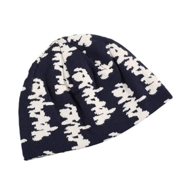 LaurelTree Y2K Beanies for Stylish Women in Navy Blue
