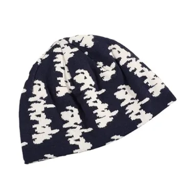 LaurelTree Y2K Beanies for Stylish Women in Navy Blue