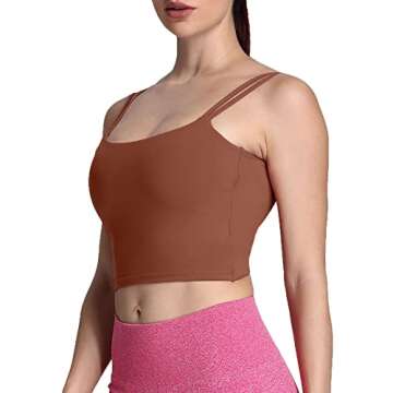 Aoxjox Women's Backless Yoga Crop Top - Medium