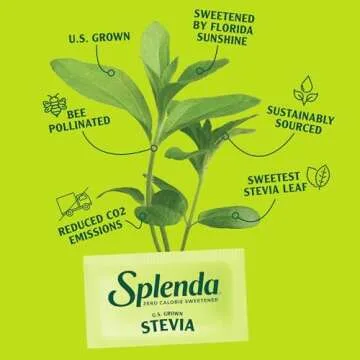 SPLENDA Stevia Zero Calorie Sweetener, Sugar Substitute Packets, 400 Count (Pack of 1)
