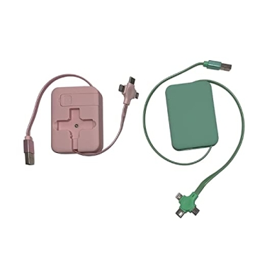 Joyful Bytes 3-in-1 Retractable Fast Charge Cable with Stand