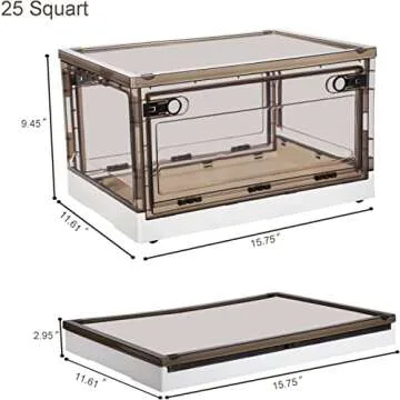 Stackable Storage Bins for Home & Camping - Durable & Versatile