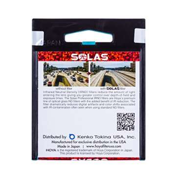 Hoya Solas IRND 1.8 52mm Infrared Neutral Density Filter - Perfect for Professional Photographers