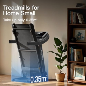 UMAY Folding Treadmill with Inclines & Pulse Sensors