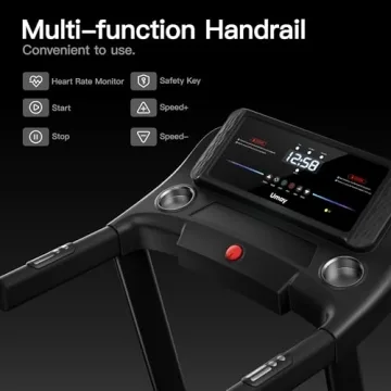UMAY Folding Treadmill with Inclines & Pulse Sensors