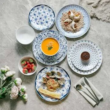 Elegant BTaT Dinnerware Set for 4 – 12-Piece Dinner Set