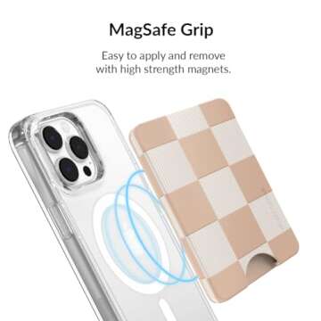 VELVET CAVIAR Magnetic Card Holder Wallet for iPhone 15/14/13/12